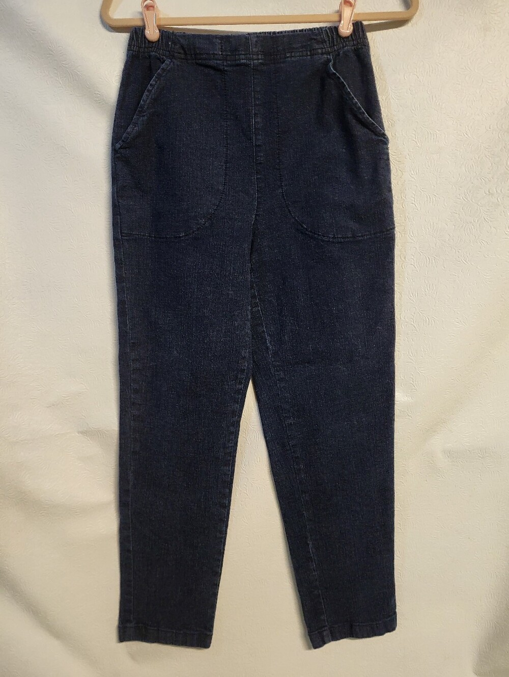 Croft & Barrow Pull-on Elastic Waist Denim Jeans Womens Small Short 6/8 Petite